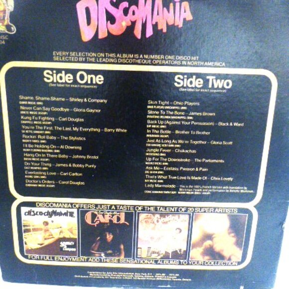 3x DISCO LP Disco Mania TV-DISC 74004 Tee Vee BEST of DISCO TA-1059 DISCO FEVER - Picture 6 of 6